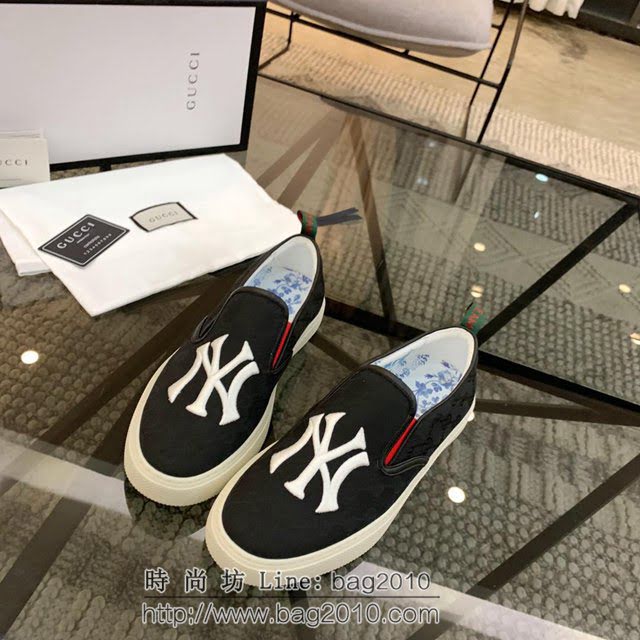 GUCCI男鞋 頂級代購 專櫃同步 高密度電繡圖案 古馳男板鞋 Gucci男休閒鞋  hdnx1304